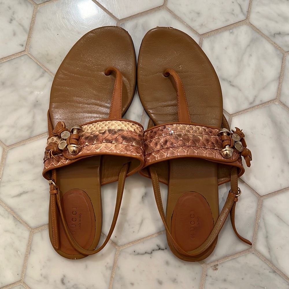 Gucci Leather Sandals